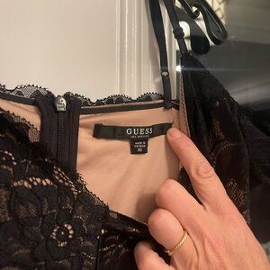 Black lace mini dress by Guess (Extra small)